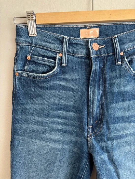 Mother Denim The Swooner Rascal Straight Leg Ankle Jean Where is my Mind size 23 - Picture 6 of 10